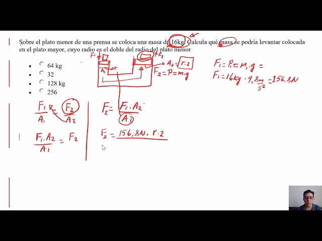 ¿Cuánto subirá el émbolo mayor de una prensa hidráulica si se comprime 4 cm el émbolo pequeño?