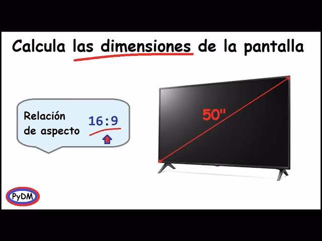 ¿Cuánto es 43 pulgadas en una TV?
