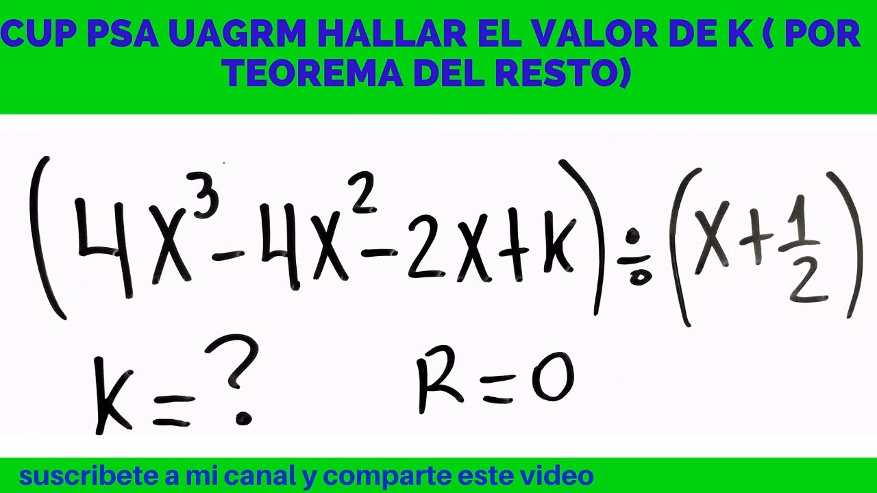 ¿Cómo determinar si un polinomio es divisible?