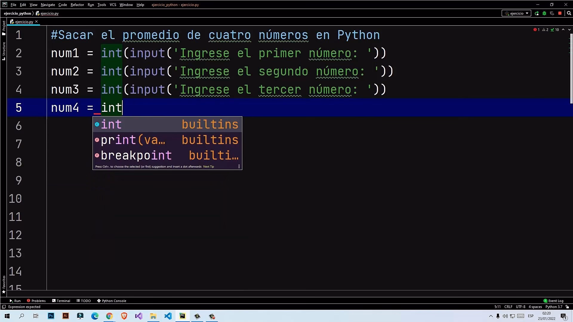 ¿Cómo puedo calcular el promedio de una lista en Python?