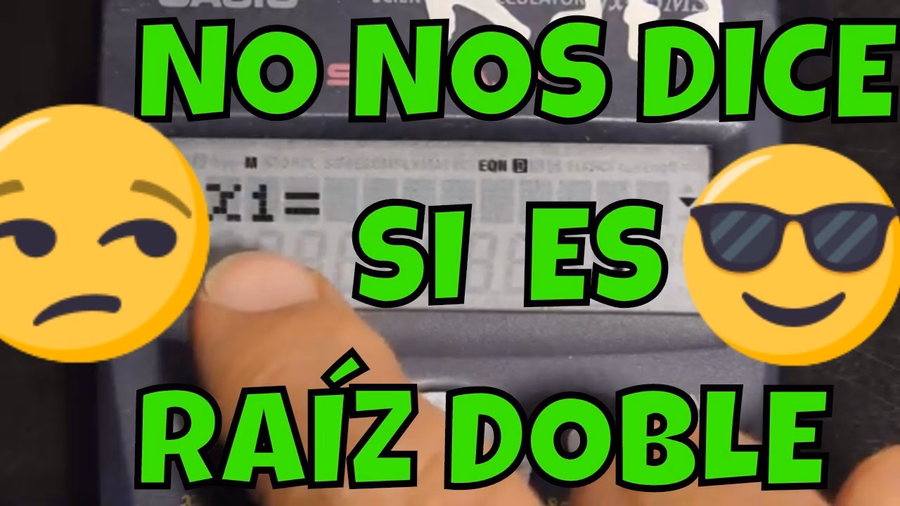 ¿Qué significa que una ecuación tenga raíz doble?