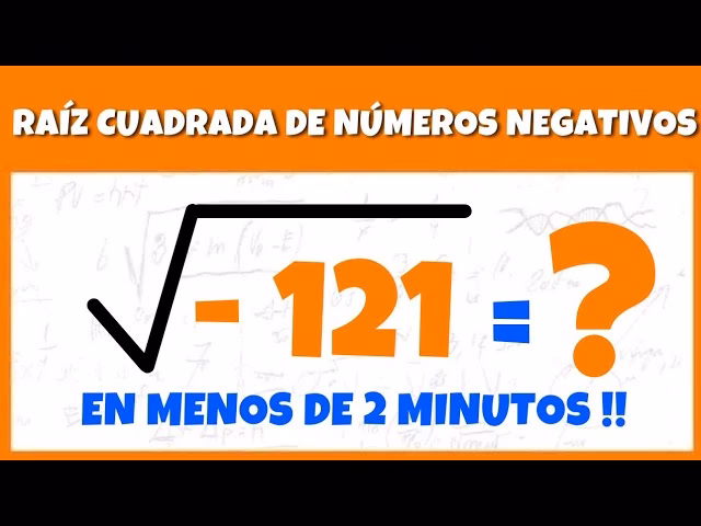 ¿Qué pasa si en la fórmula general la raíz es negativa?