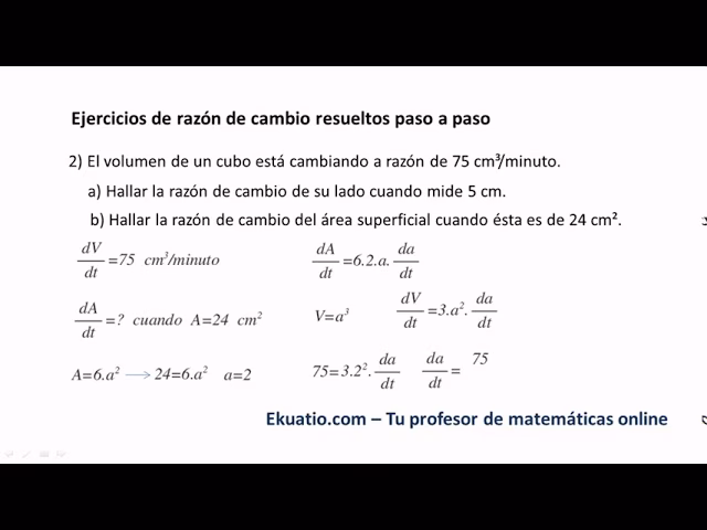 ¿Cuál es la razón de cambio de la velocidad?