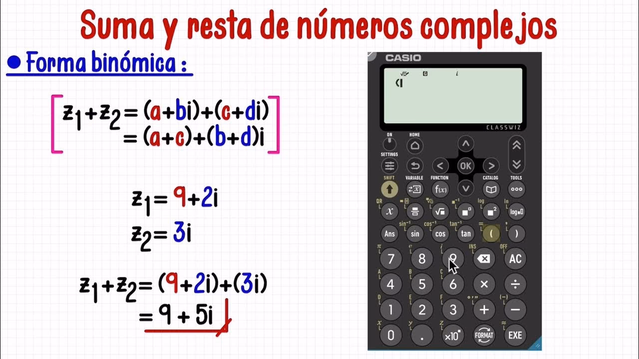 ¿Cómo se restan números complejos?