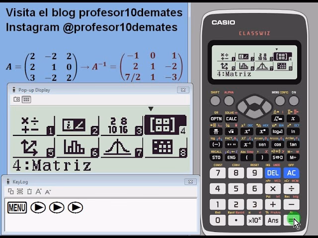 ¿Qué significa matrix en la calculadora?