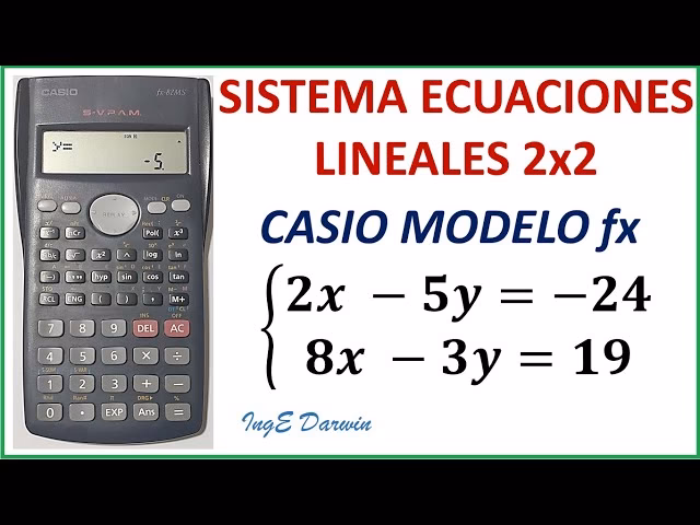¿Cómo resolver un sistema 2x2?