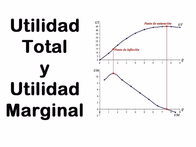 ¿Cuál es la curva de utilidad total y utilidad marginal?