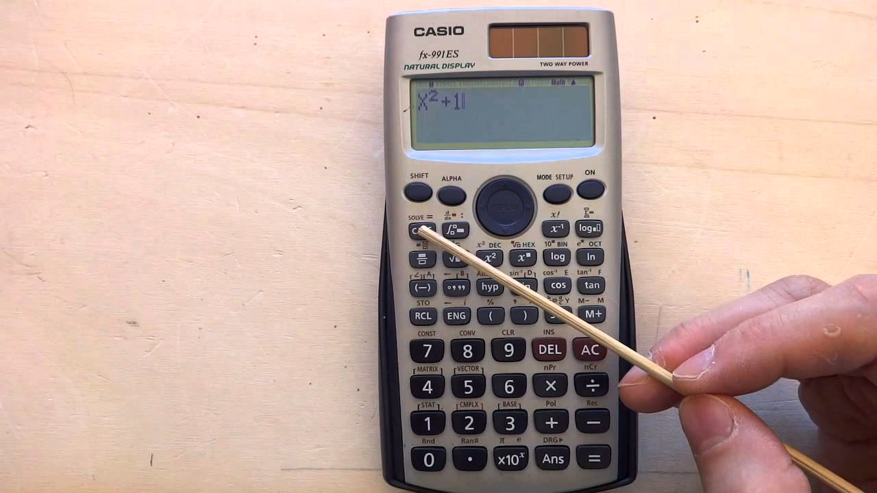¿Cómo poner la e en el calculador?