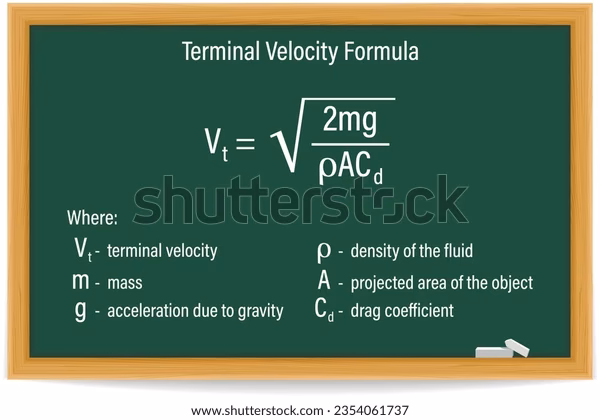 ¿Cómo se calcula la velocidad terminal?