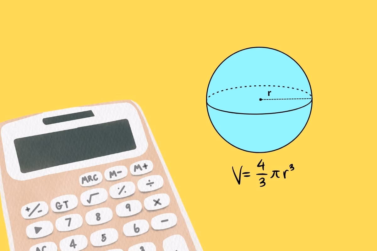 ¿Cómo encontrar el volumen de esferas calculadora?
